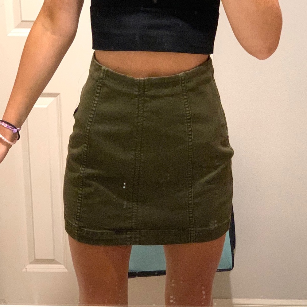 Green Free People Skirt